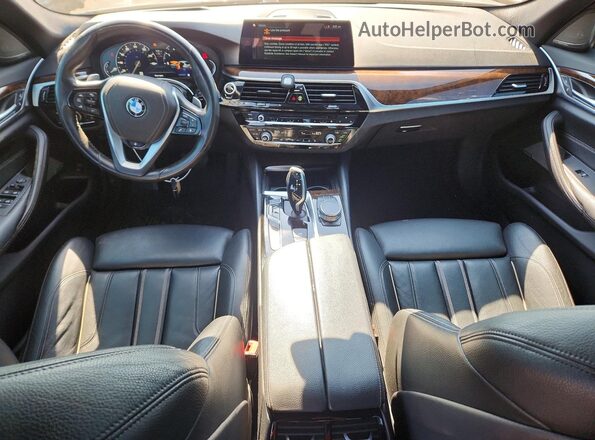 WBAJE7C55JWD52754 2018 BMW 5 SERIES Black წინა პანელის ხედი