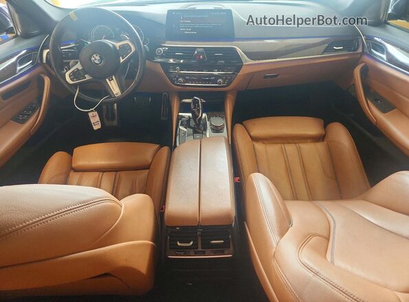 WBAJE7C59JWD53387 2018 BMW 5 SERIES Blue Առջևի վահանակի տեսք