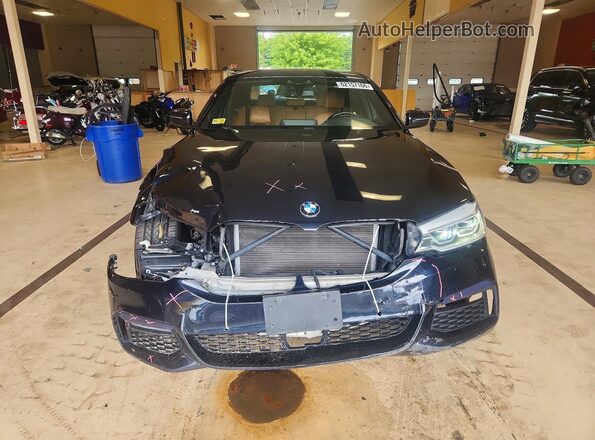 WBAJE7C59JWD53387 2018 BMW 5 SERIES Blue Դիմացի տեսք