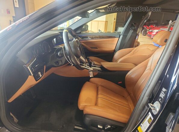 WBAJE7C59JWD53387 2018 BMW 5 SERIES Blue Սալոնի դիմացի տեսք