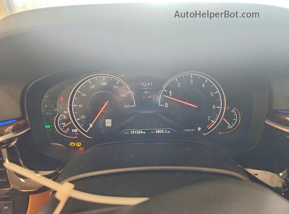 WBAJE7C59JWD53387 2018 BMW 5 SERIES Blue Սարքավորումների վահանակի տեսք