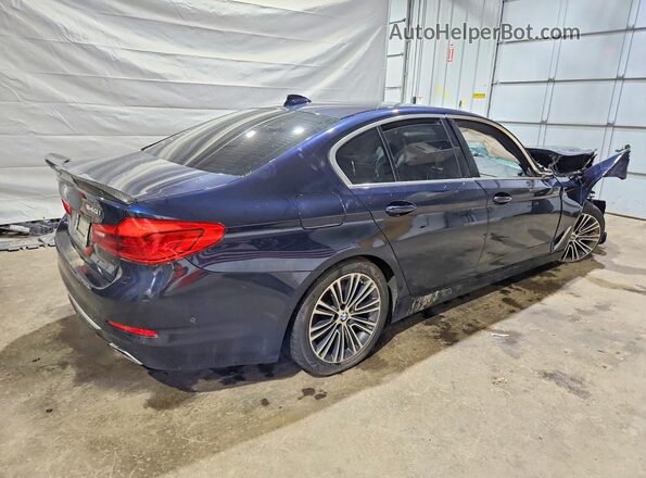 WBAJE7C59KWW05296 2019 BMW 5 SERIES Blue Задня права чверть