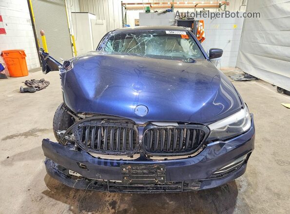 WBAJE7C59KWW05296 2019 BMW 5 SERIES Blue Вид спереду