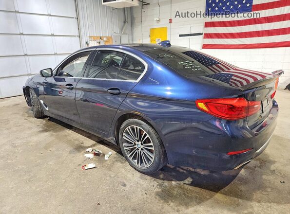 WBAJE7C59KWW05296 2019 BMW 5 SERIES Blue Задня ліва чверть