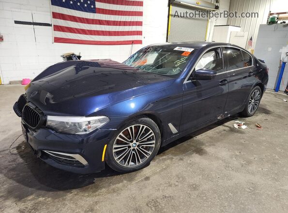 WBAJE7C59KWW05296 2019 BMW 5 SERIES Blue Вид наклейки з VIN-кодом