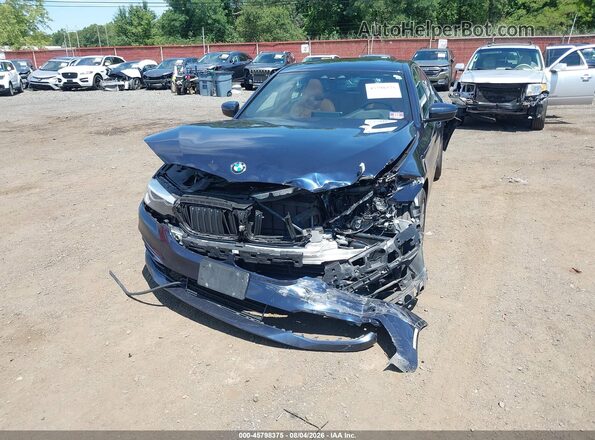 WBAJE7C5XKWW10099 2019 BMW 5 SERIES Dark Blue წინა ხედი