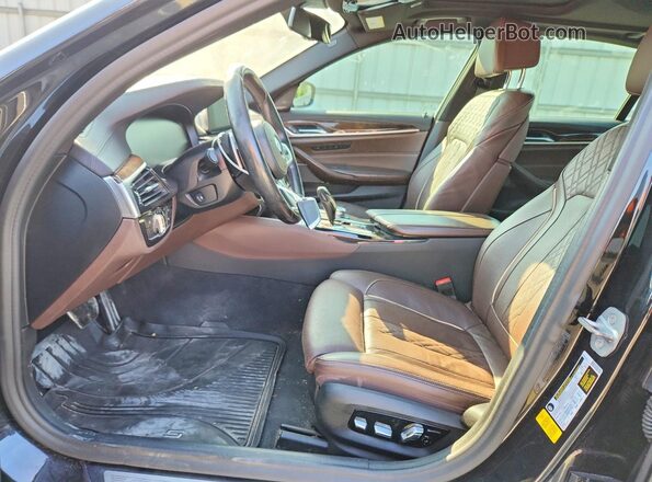 WBAJR3C00LCD31087 2020 BMW 5 SERIES Черный Вид салона спереди
