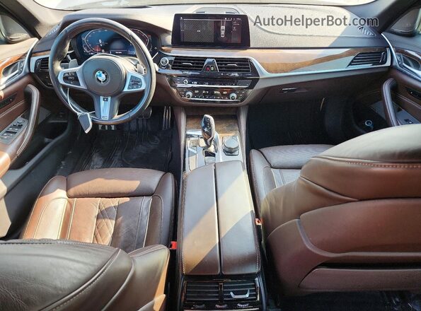 WBAJR3C00LCD31087 2020 BMW 5 SERIES Черный Вид панели приборов