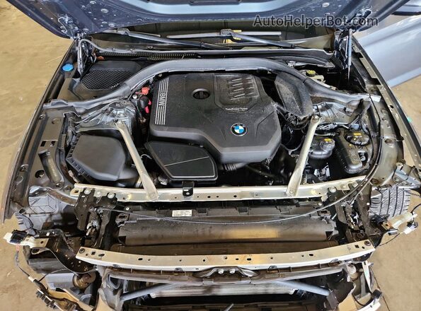 WBAJR3C00LWW54938 2020 BMW 5 SERIES Gray უკანა სალონის ხედი
