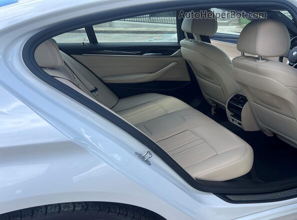WBAJR3C00LWW63753 2020 BMW 5 SERIES White უკანა სავარძლების ხედი