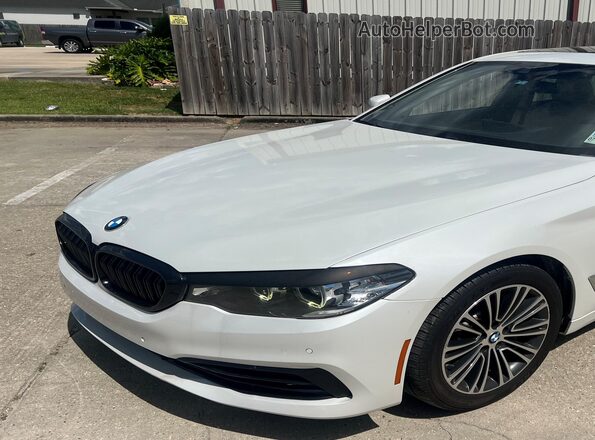 WBAJR3C00LWW63753 2020 BMW 5 SERIES White წინა მარცხენა ხედი სამი მეოთხედიდან