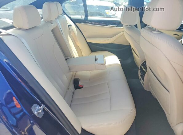 WBAJR3C00LWW68175 2020 BMW 5 SERIES Blue უკანა სავარძლების ხედი