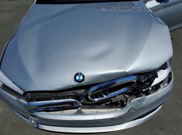 WBAJR3C07LWW61577 2020 BMW 5 SERIES Серебряный Вид задней части салона