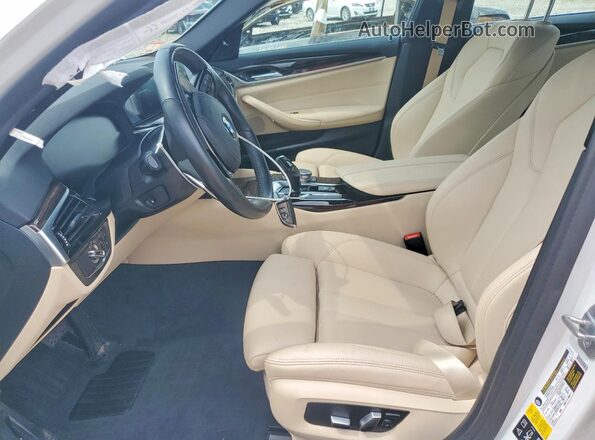 WBAJR7C04LCE17820 2020 BMW 5 SERIES White Вид салону спереду