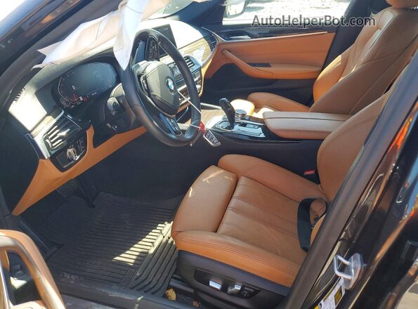 WBAJR7C05LWW80975 2020 BMW 5 SERIES Black Vista interior delantera