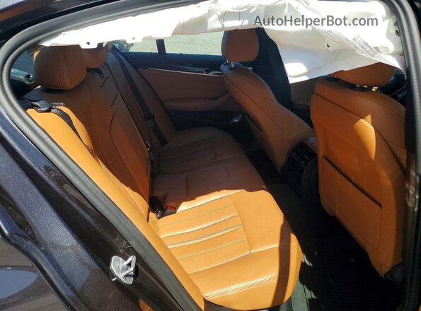 WBAJR7C05LWW80975 2020 BMW 5 SERIES Black Vista de los asientos traseros
