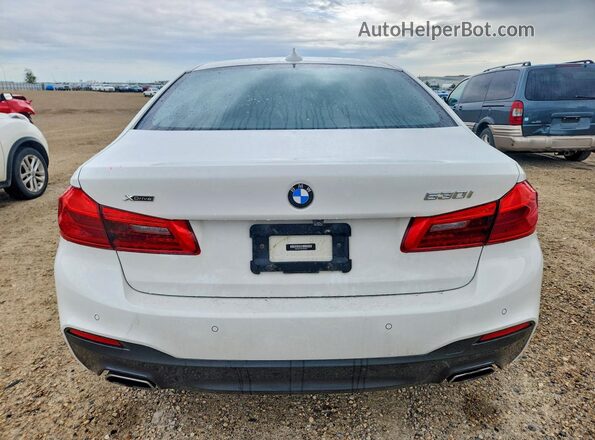 WBAJR7C07LCE10487 2020 BMW 5 SERIES White Вид ззаду