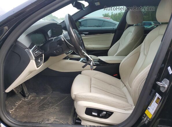 WBAJR7C0XLCE40339 2020 BMW 5 SERIES Black Вид салону спереду