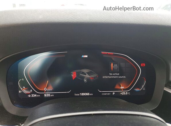 WBAJR7C0XLCE40339 2020 BMW 5 SERIES Black Вид щитка приладів