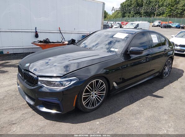WBAJS3C00LCE54876 2020 BMW 5 SERIES Черный Передняя левая четверть