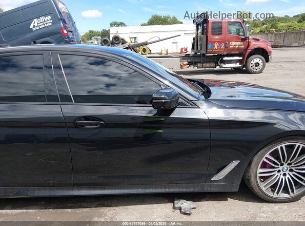 WBAJS3C00LCE54876 2020 BMW 5 SERIES Черный Вид задней части салона