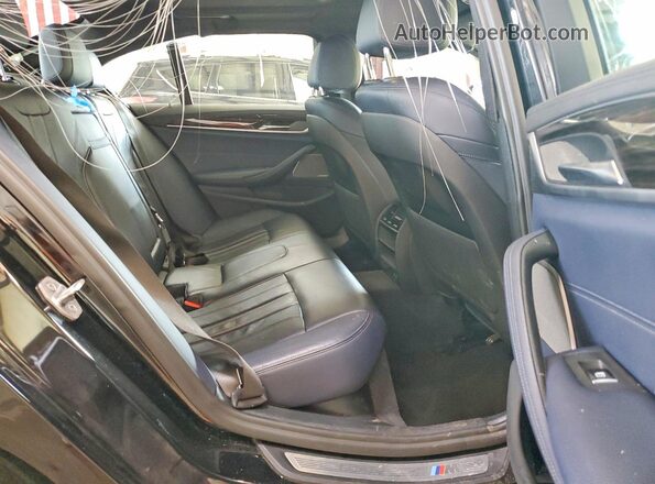 WBAJS3C05LWW81363 2020 BMW 5 SERIES Black Vista de los asientos traseros