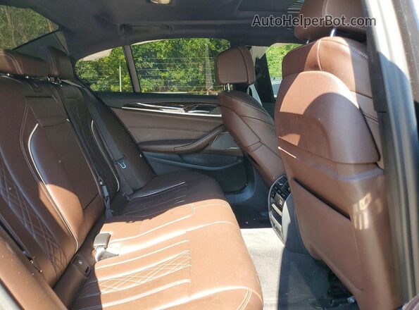 WBAJS3C08LCD16017 2020 BMW 5 SERIES Black Rear seats view