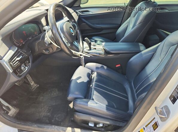 WBAJS3C08LCE05666 2020 BMW 5 SERIES White Vista interior delantera