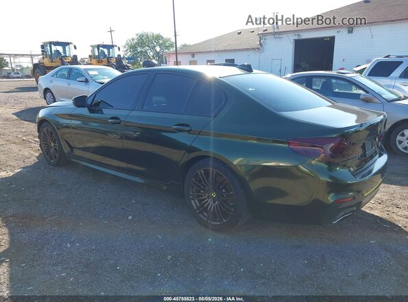 WBAJS3C0XLWW79723 2020 BMW 5 SERIES Green Հետևի ձախ