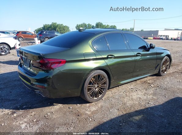WBAJS3C0XLWW79723 2020 BMW 5 SERIES Green Հետևի աջ