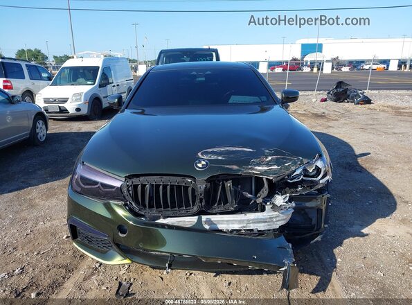 WBAJS3C0XLWW79723 2020 BMW 5 SERIES Green Սալոնի հետևի տեսք