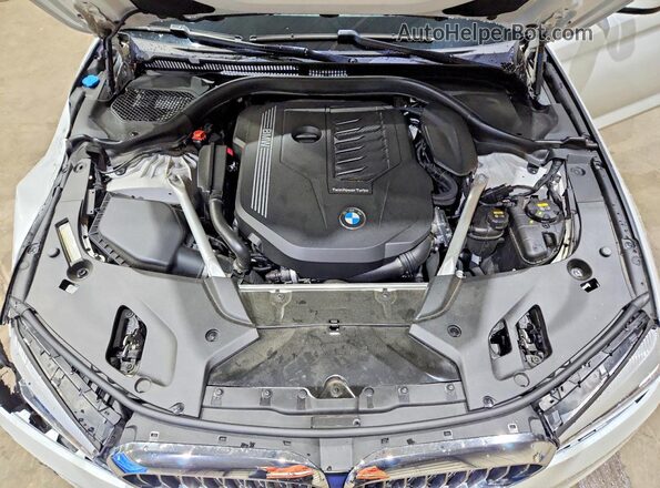 WBAJS3C0XLWW82525 2020 BMW 5 SERIES Белый Вид задней части салона