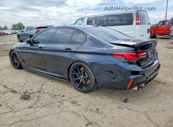 WBAJS7C03LCE14573 2020 BMW M5 Blue Trasero izquierdo
