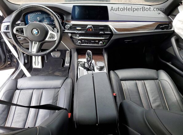 WBAJS7C03LCE14573 2020 BMW M5 Blue Vista del salpicadero