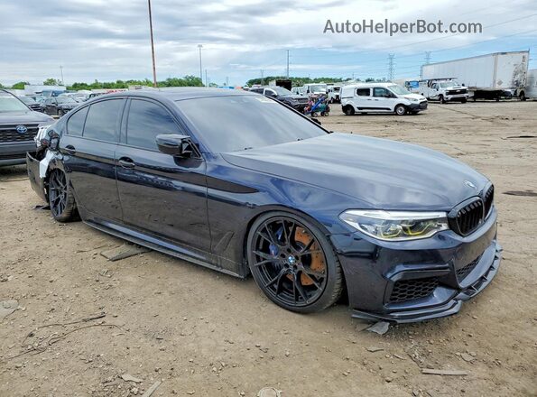 WBAJS7C03LCE14573 2020 BMW M5 Blue Delantero derecho