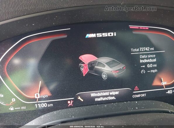 WBAJS7C06LCD32269 2020 BMW 5 SERIES Black Հետևի նստատեղերի տեսք