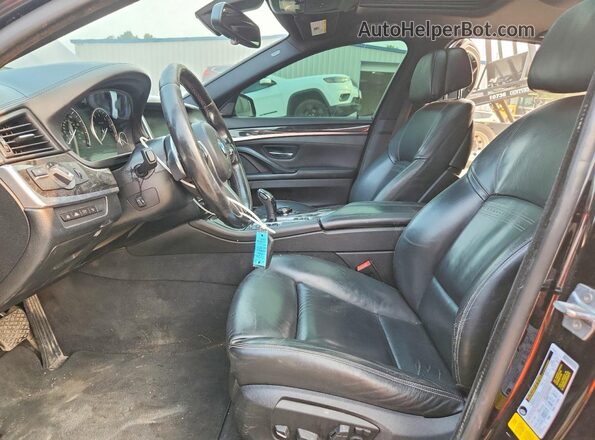 WBAKN9C50GD962823 2016 BMW 5 SERIES Black Вид салону спереду