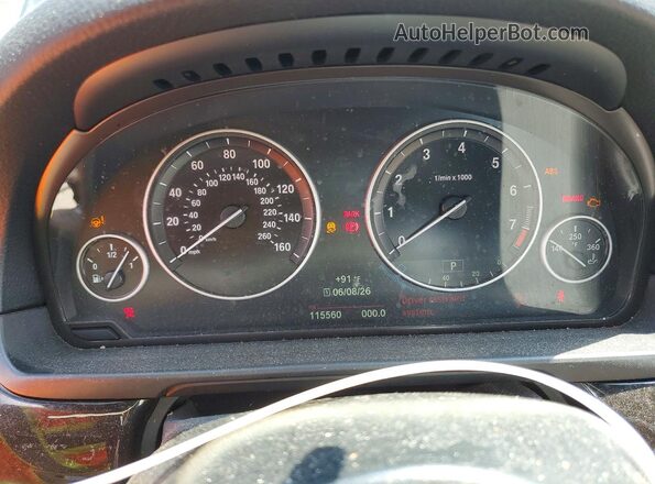 WBAKP9C53GD981103 2016 BMW 5 SERIES Black Vista del cuadro de instrumentos