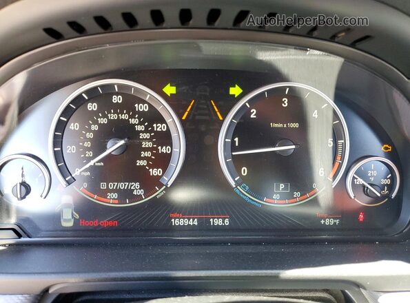 WBAXA5C53GG042290 2016 BMW 5 SERIES Black Vista del cuadro de instrumentos