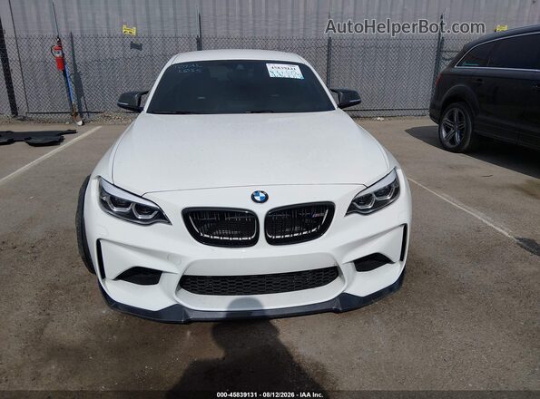 WBS1J5C55JVD36085 2018 BMW M2 White Instrument cluster view