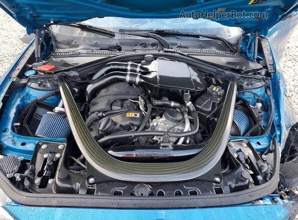 WBS2U7C03L7F03210 2020 BMW M2 Blue Rear interior view