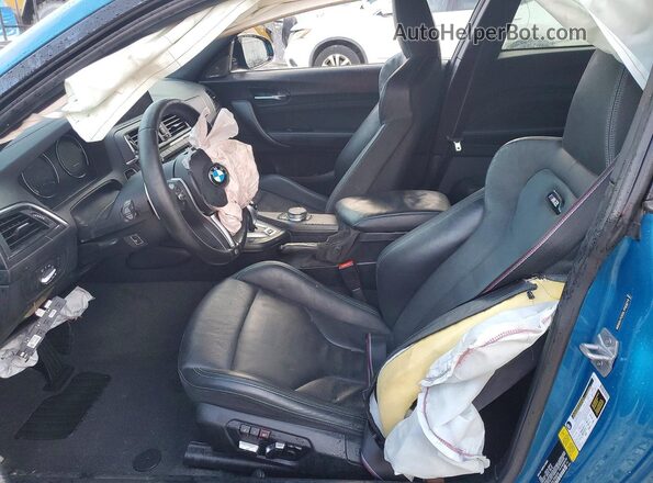 WBS2U7C03L7F03210 2020 BMW M2 Blue Front interior view