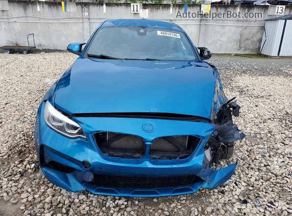 WBS2U7C03L7F03210 2020 BMW M2 Blue Front view