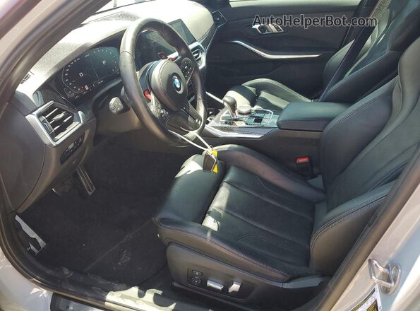 WBS33AY02NFM17292 2022 BMW M3 Purple Vista interior delantera