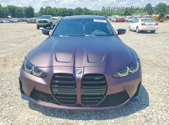 WBS33AY02NFM17292 2022 BMW M3 Purple Vista frontal