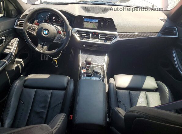 WBS33AY02NFM17292 2022 BMW M3 Purple Vista del salpicadero