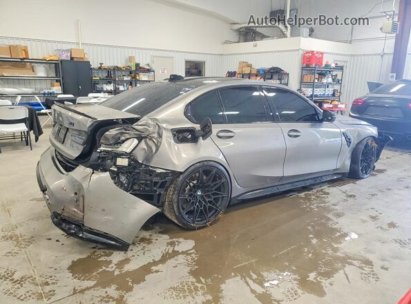 WBS33AY04MFL40746 2021 BMW M3 Gray Հետևի աջ