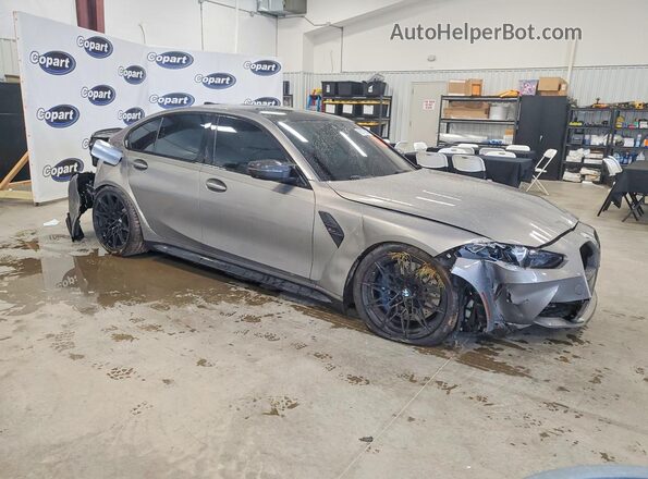 WBS33AY04MFL40746 2021 BMW M3 Gray Առջևի աջ