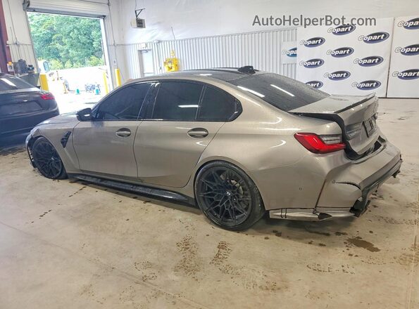 WBS33AY04MFL40746 2021 BMW M3 Gray Հետևի ձախ