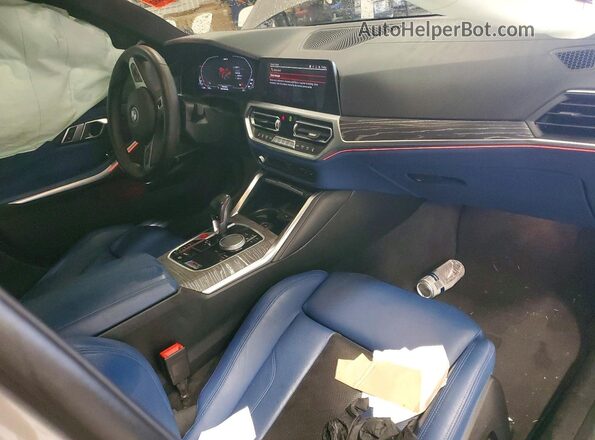 WBS33AY04MFL40746 2021 BMW M3 Gray Առջևի վահանակի տեսք